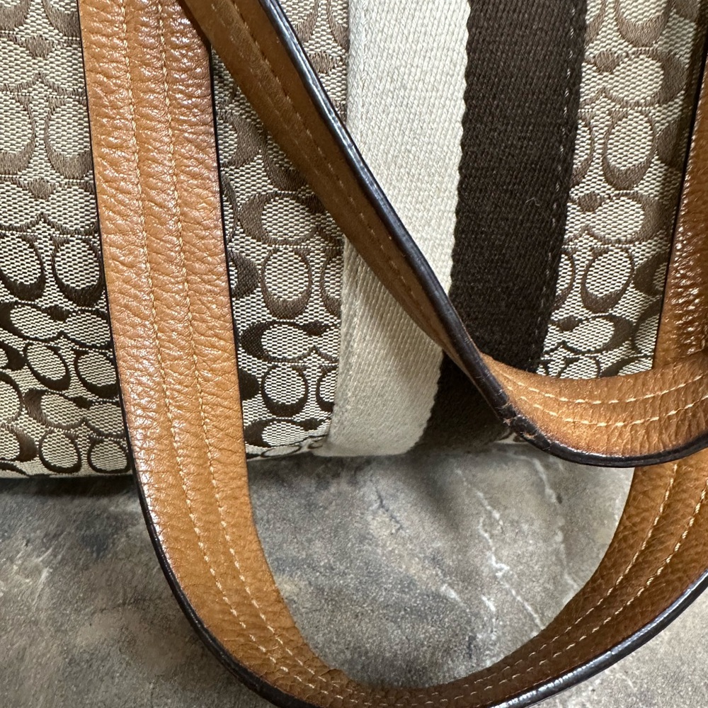 Coach Signature Brown Tote Bag / Diaper bag - Picture 7 of 16